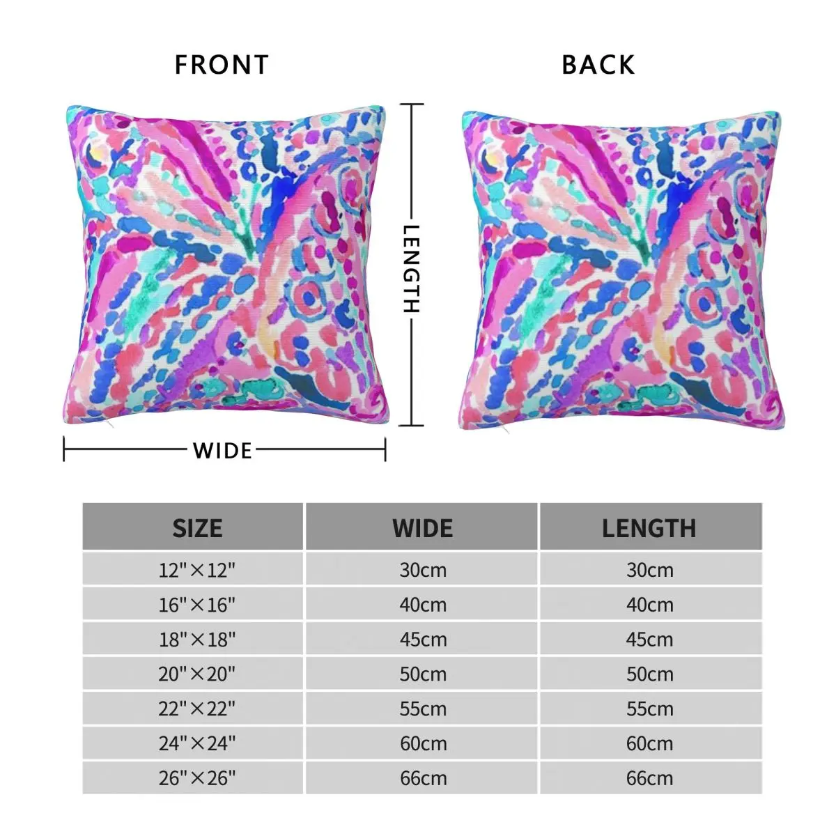 Lily Pulitzer Square Pillowcase Pillow Cover Cushion Zip Decorative Comfort Throw Pillow for Home Living Room