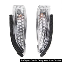 For Toyota Corolla Camry Yaris Prius C Avalon Front Rearview Side Mirror Turn Signal Indicator Light Assembly Automobiles Parts