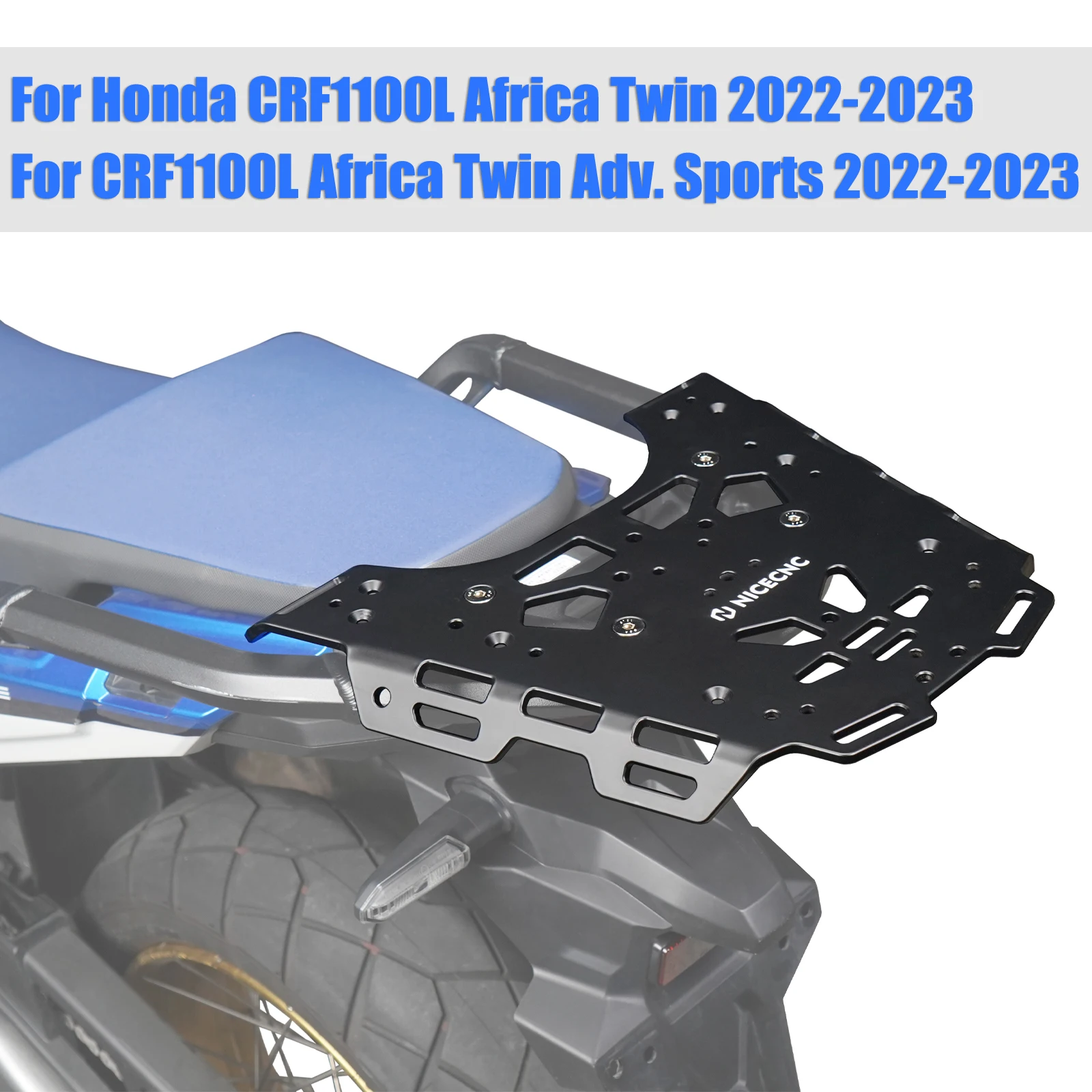 

Для Honda CRF1100L Africa Twin/Adventure 2022-2023 спортивный багажник без ракетки, кронштейн для переноски, монтажная пластина для верхнего чехла