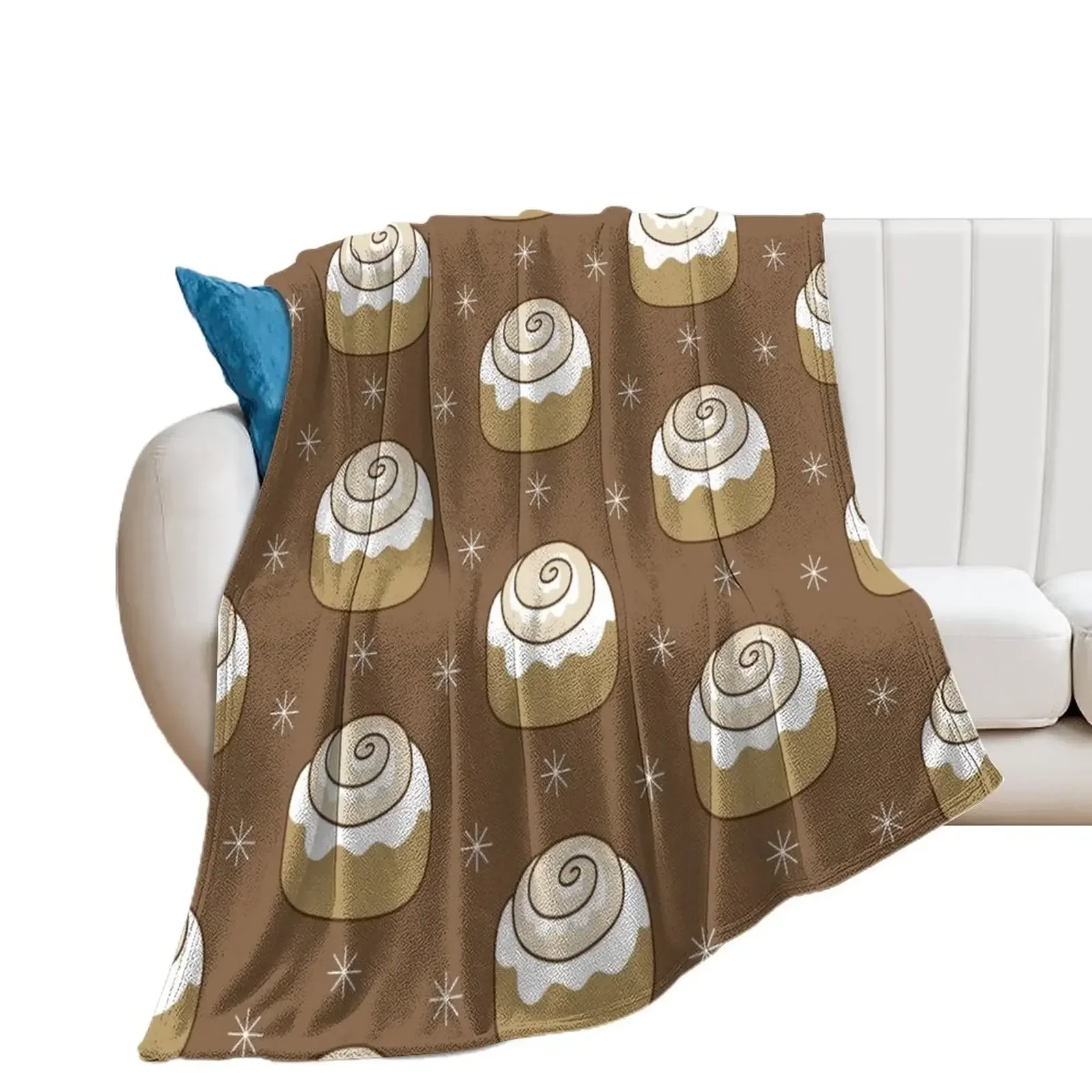 

Cinnamon Bun Throw Blanket valentine gift ideas Sofas for winter Blankets For Bed Blankets