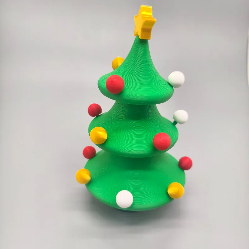 3D Printed Dancing Christmas Tree Rotating Twisting Office Desktop Decor Detachable Creative Gift & Fidget Toy for Stress Relief