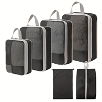6-Piece Set Travel Compression Packing Cubes, Portable Luggage Organizer Bags For Clothes And Shoes, Suitable For Women Tote bag