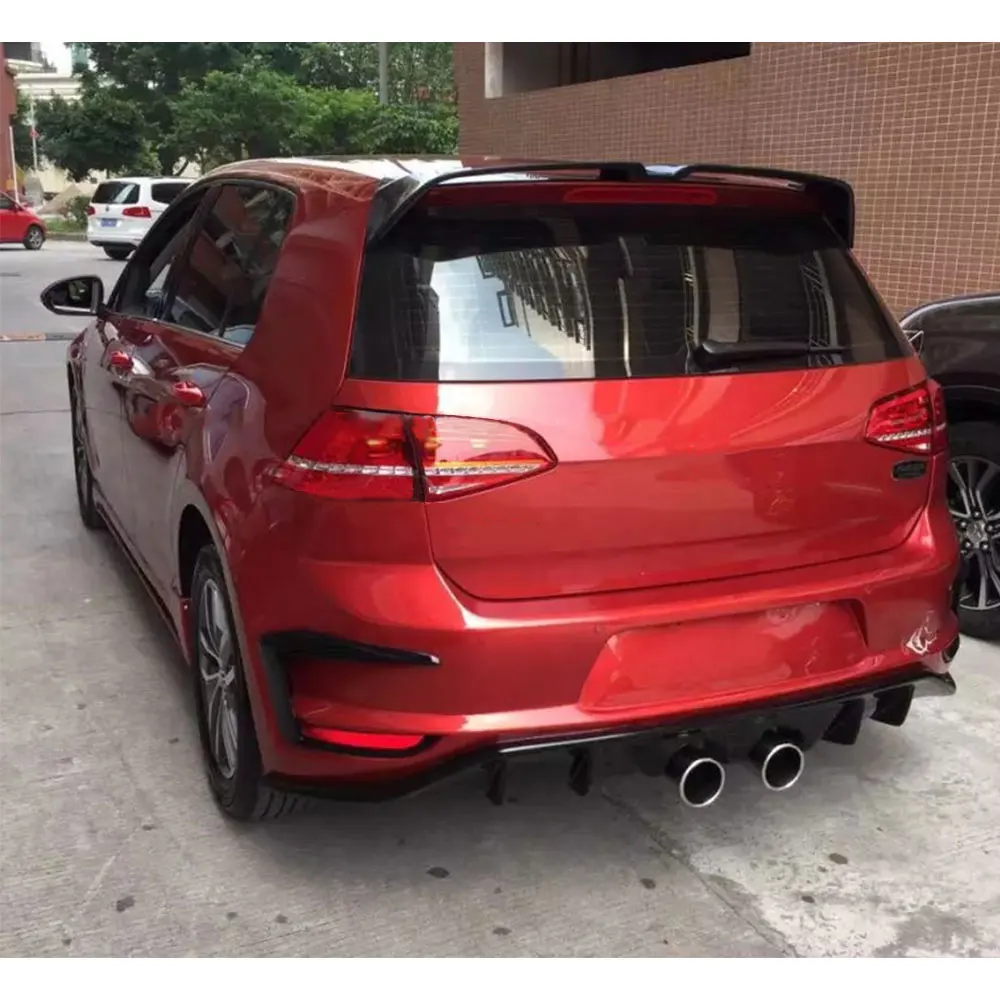 

Carbon Fiber Rear Roof Spoiler for VW Golf MK7 MK7.5 VII Standard GTI R 2014-2019 FRP O Style Tail Trunk Wings