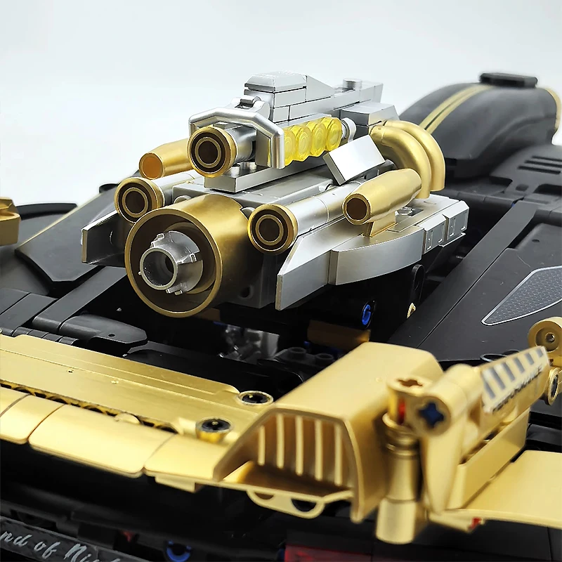 

GULY 10631 Technical Matte Black Vehicle MOC Super Sprots Car Building Block Brick Puzzle Assembly Children Toys Christmas Gifts