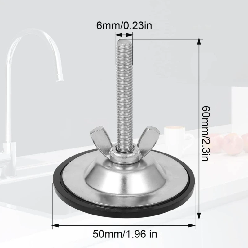 Tapa orificio para fregadero confiable, tapón acero inoxidable, tapón orificio para grifo fregadero versátil, 3