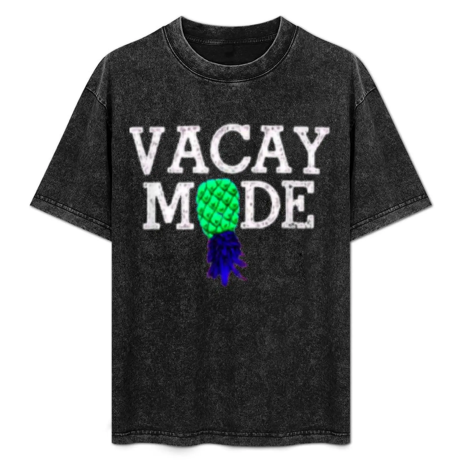 

Футболка Vacay Mode Summer Vacation с изображением перевернутого ананаса, базовая хлопковая футболка больших размеров