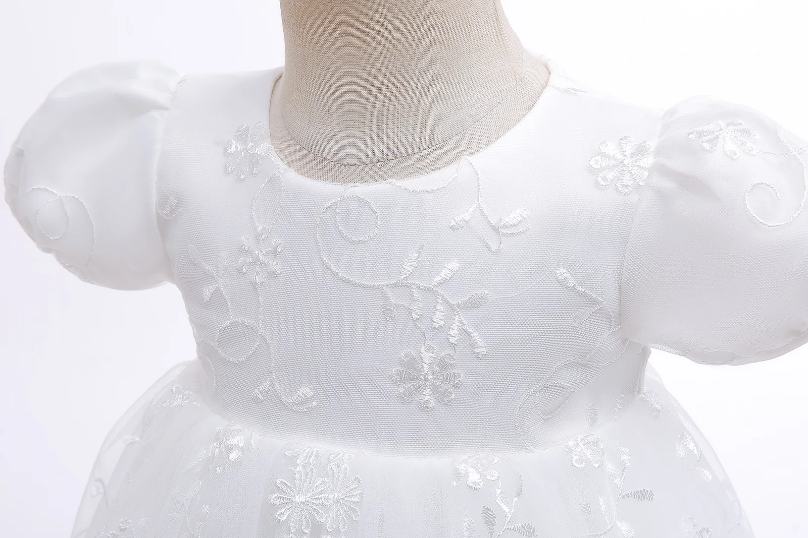 Baby Girl Baptism Dresses White Lace Infant First Birthday Wedding Party Dress Bebes Newborn Christening Ball Gown 0 to 24 Years