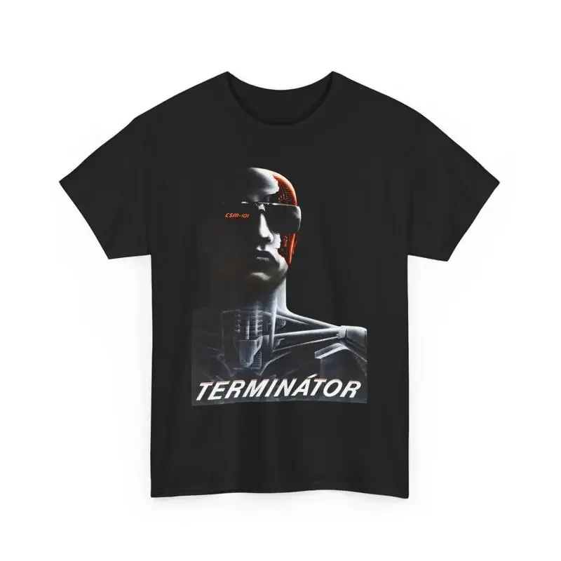 the terminator retro czech movie poster reproduction T Shirt