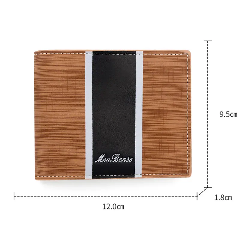 New Men Wallets High Quality Short Luxury Card Holder Small Slim Male Purse Classic Zipper Coin Pocket Brand Men's Wallet