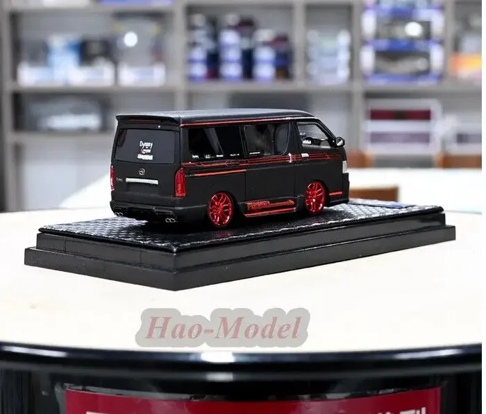 1/64 For Hiace 404 MPV Van Car Model Limited Resin Diecast Simulation Toys Boys Birthday Gifts Hobby Display Ornaments Black