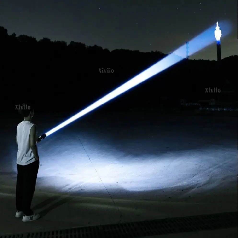 680000000LM مشاعل قوية للغاية 10000mah مصباح قابل لإعادة الشحن تكبير 4 كجم شعلة تكتيكية خفيفة قوية مصباح يدوي قوي للغاية مصباح يدوي عالي الطاقة #3