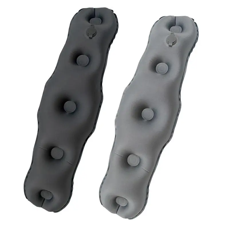 Tragbares, aufblasbares Lendenkissen zur Druckentlastung, Rückenstützkissen mit Aufbewahrungstasche für Büro, Zuhause, Auto, Reisen und Camping – Detail 2