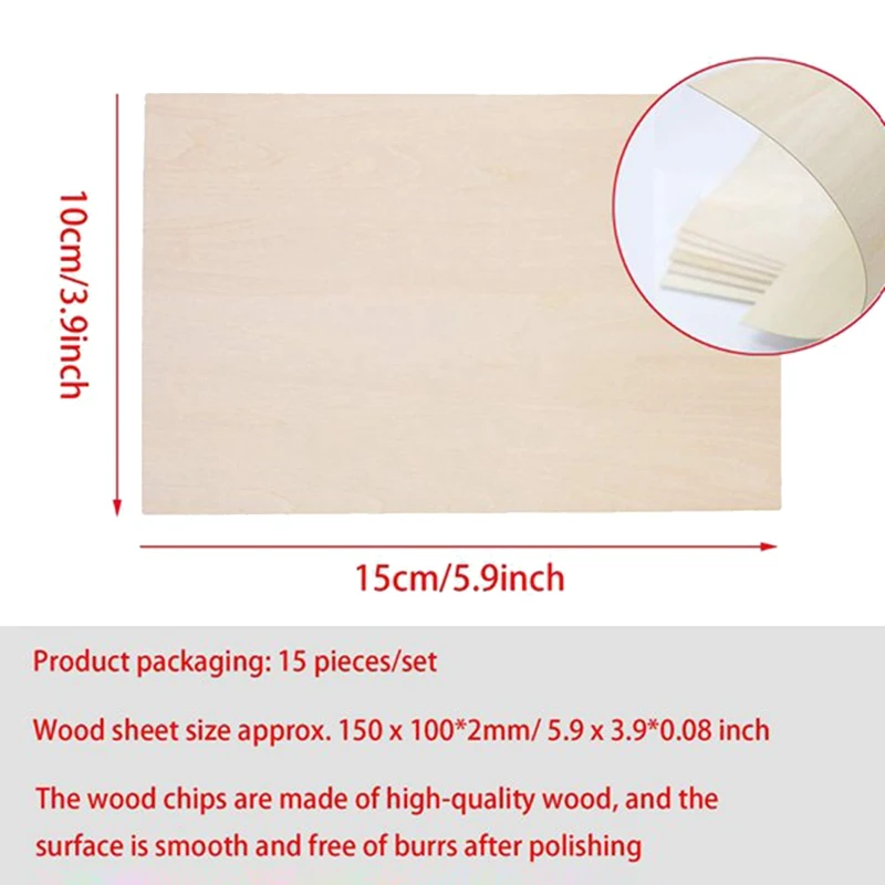 10 Pack Unfinished Wood Sheets,Balsa Wood Thin Wood Board For House Aircraft Ship Boat Arts And Crafts,DIY Ornaments