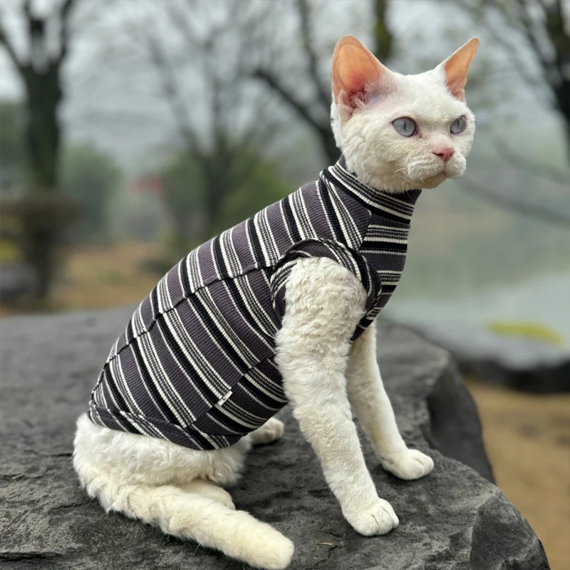

2025 Spring and summer Teddy Pet Supplies than Bear Striped Vest Cute Pet Warm Clothing Classic Design Dog Clothes Pet Supplies