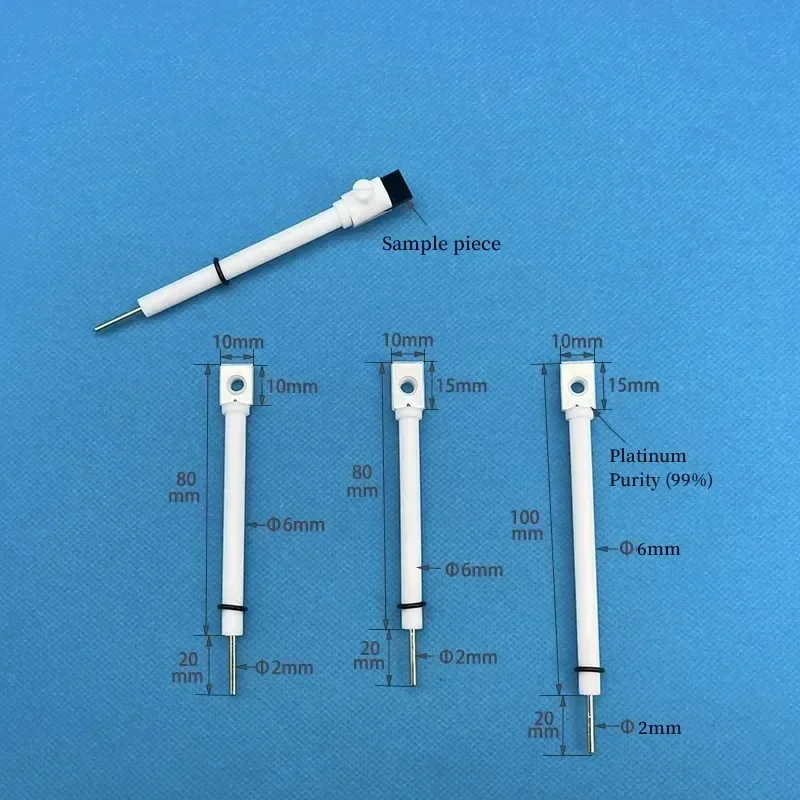 

JJ110 upgrade platinum plate electrode clamp platinum working electrode clamp Pt working electrode clamp