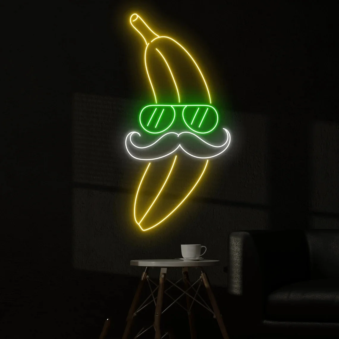 

Banana Neon Sign Custom Neon Sign Fruit Shop Wall Decor Neon Sign