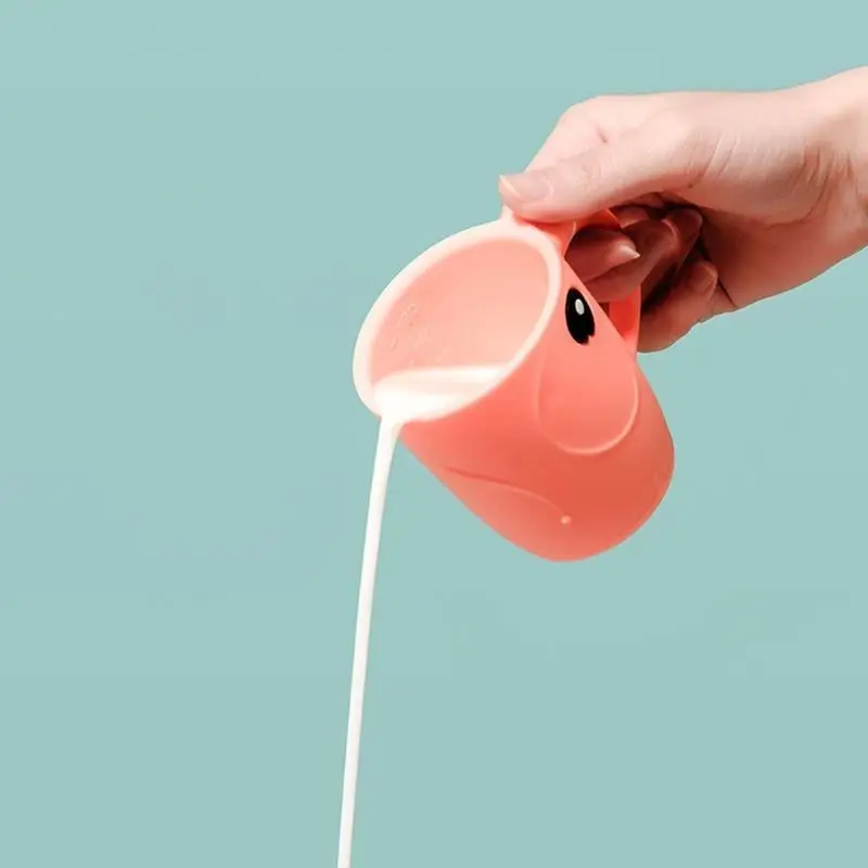 

95AE детские чашки для кормления милые мультяшные детские обучающие чашки пищевые для малышей и детей с силиконовой чашкой