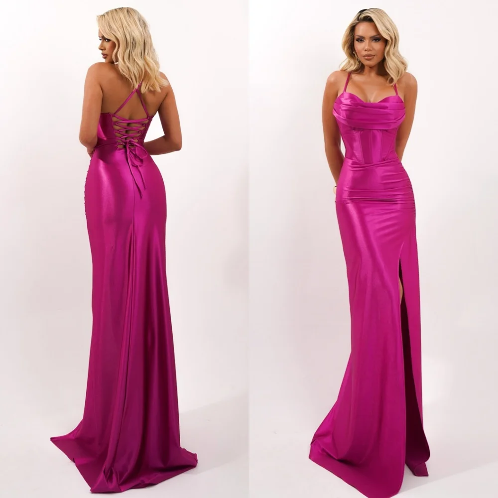 

Customized Sparkly Satin Evening Dresses Fashion Strapless Strapless Homecoming Dresses Exquisite Special Occasion Gowns