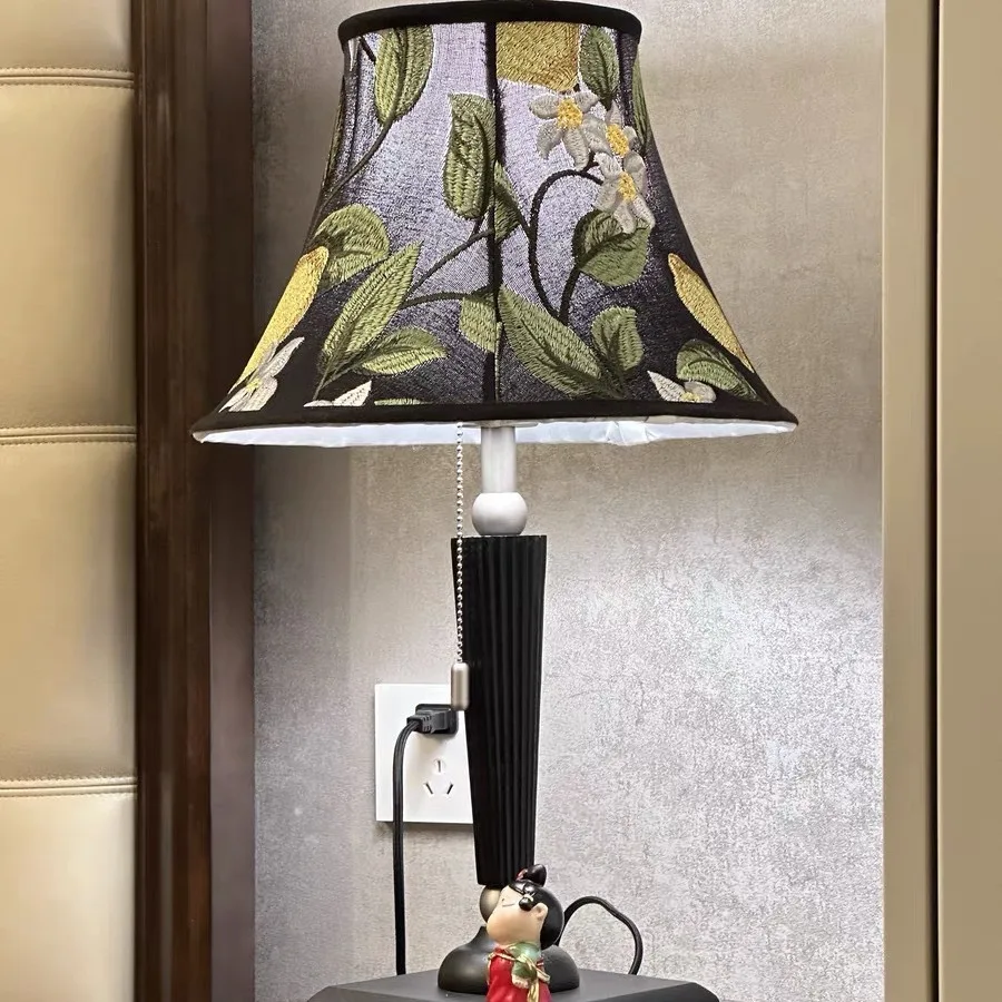 Lampada da comodino per camera da letto retrò Nanyang premium