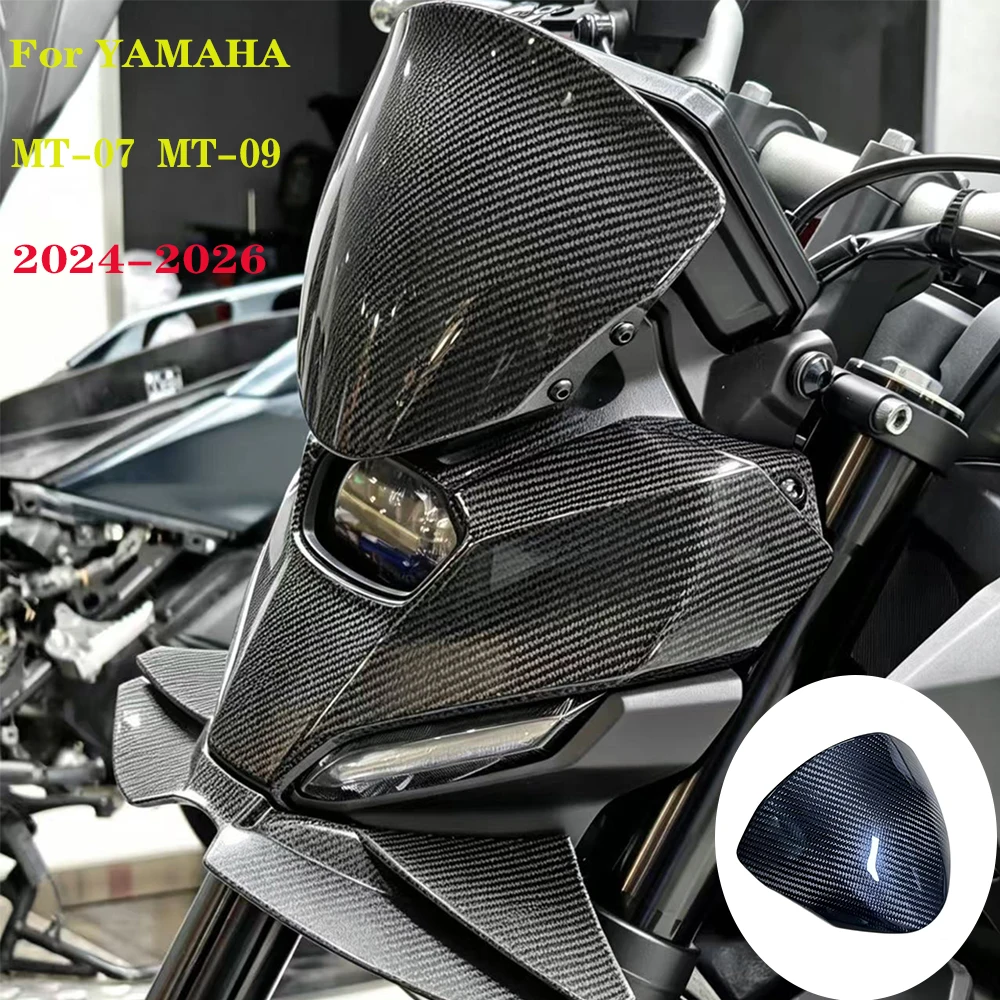 

MT09 Motorcycle Windshield Windscreen For YAMAHA MT-09 MT 09 MT07 MT-07 2024-2026 Motorcyle Accessories Wind Deflector