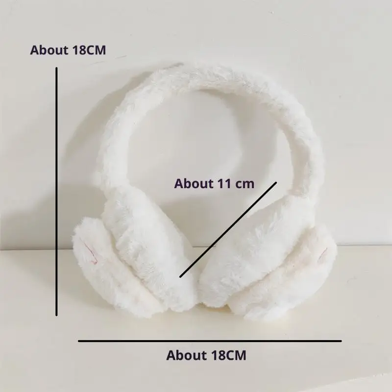 Gatinho dos desenhos animados inverno quente earmuffs para meninas de pelúcia grosso macio capa de orelha proteção calor acessórios