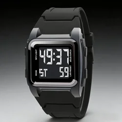 YIKAZE Men Digital Watch Sports Watches Timing Function Alarm Clock Waterproof 30M Digital Watch Military Clock Large Screen