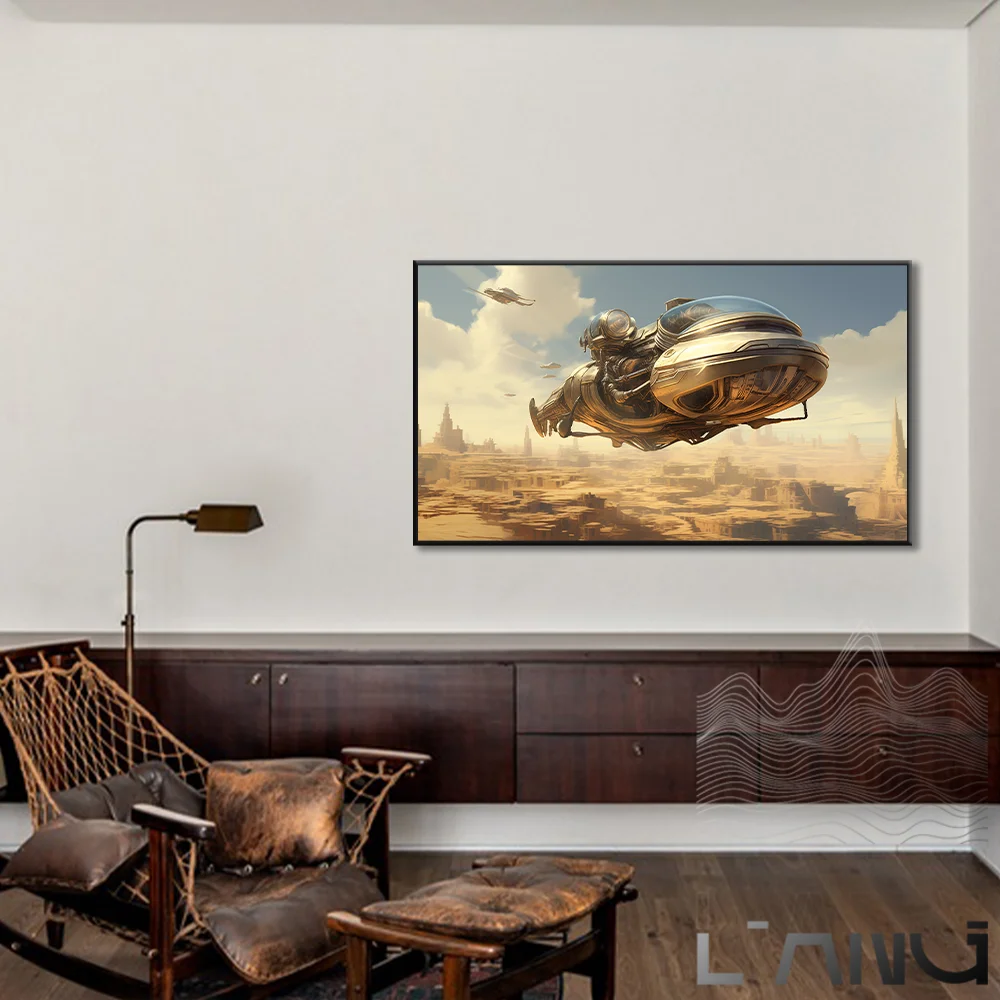 

Aircraft technology science fiction futuristic poster Living room study bedroom wall decoration painting can be customized size