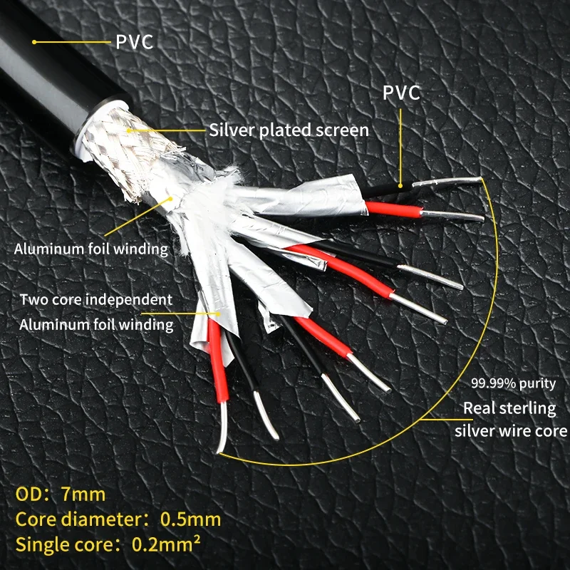 CAT 8 Pure Silver Network Cable Ethernet Cable 10 Gigabit Network 40Gbps 2000MHz USB 3.0 HiFi Audio Bulk Audio Lan Cables