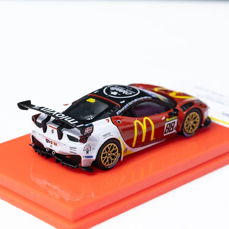 TW 1/64 فيراري 458 GT3 لعبة معدنيّة سيارة دييكاست نموذج معدني الهدايا