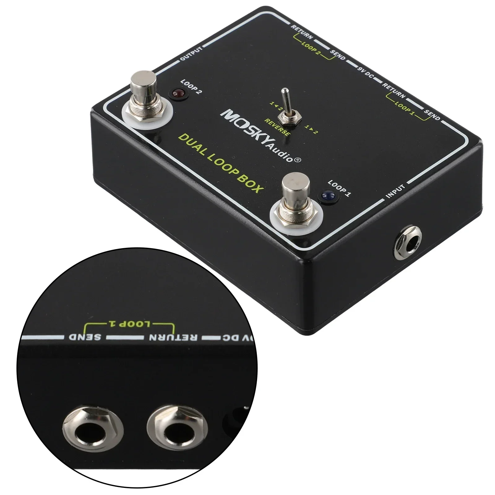 

Current Supply Adjustable Pedal Guitar Accessory Dual Loop Box Current Supply Flexibility Maximum Output 1000mA