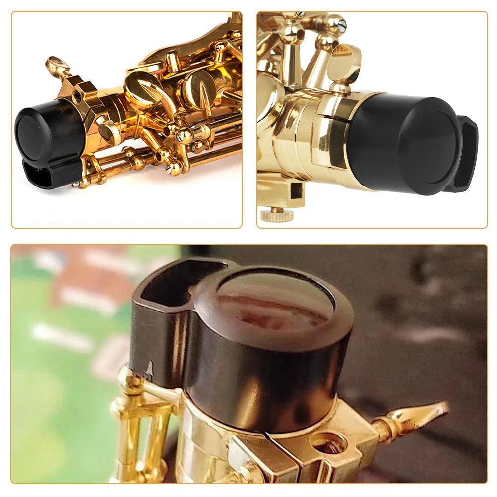 

3pcs Alto Saxophone End Plug Bent Neck Key Cap Sound Enhancing Noise Reducing Protective Cap For Sax Parts Transport Storage