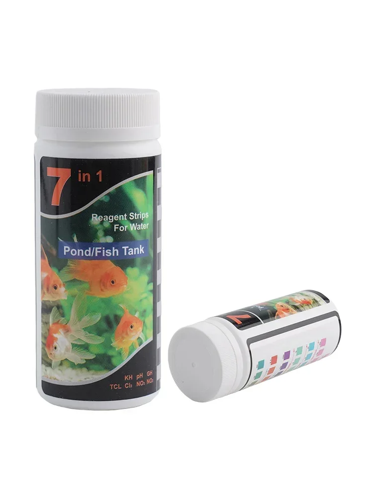 معلمات متعددة شرائط اختبار المياه عدة أحواض السمك المنتجعات الصحية مياه الشرب PH اختبار خزان الأسماك بركة حوض السمك الاستوائية