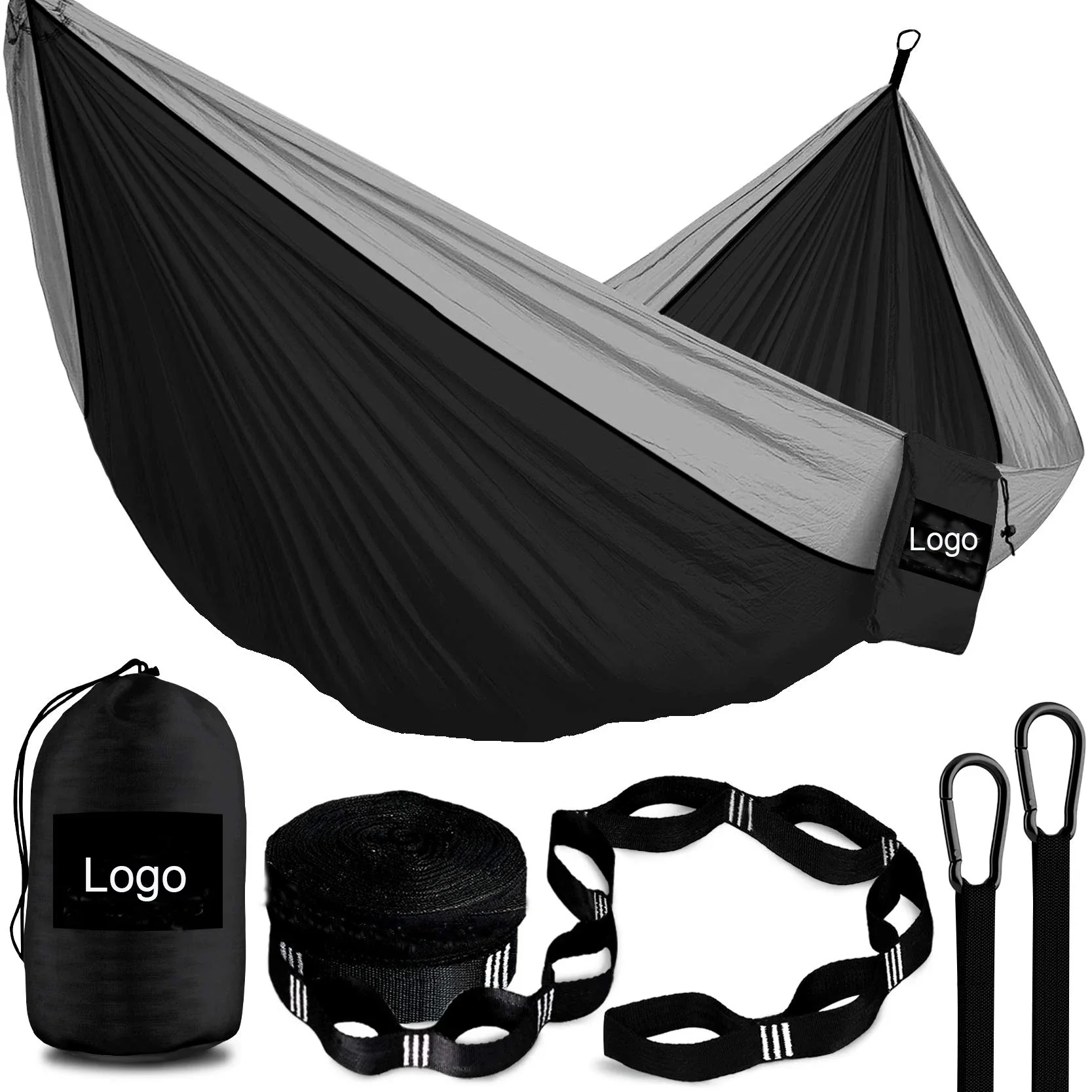 Ultralight Camping Hammock Hamacas Swing 2 Person Flat Haven Tent Travel Hammocks with Tree Straps Portable Outdoor Adult