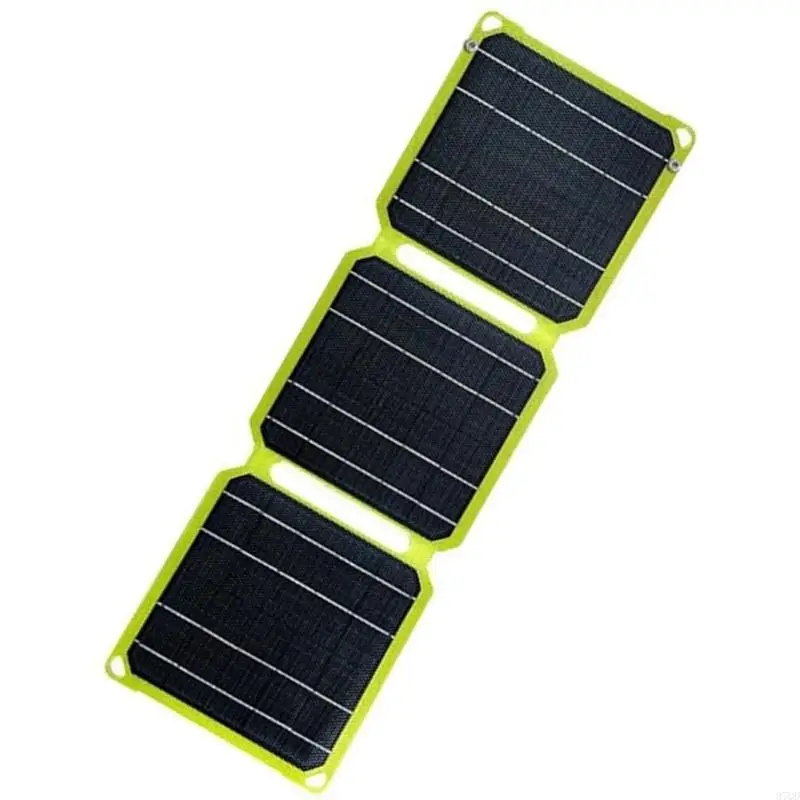 

97QD High Efficiency 5V ETFE Foldable Solars Panel with USB and Outputs Portable Accessory for Camping and Backpacking