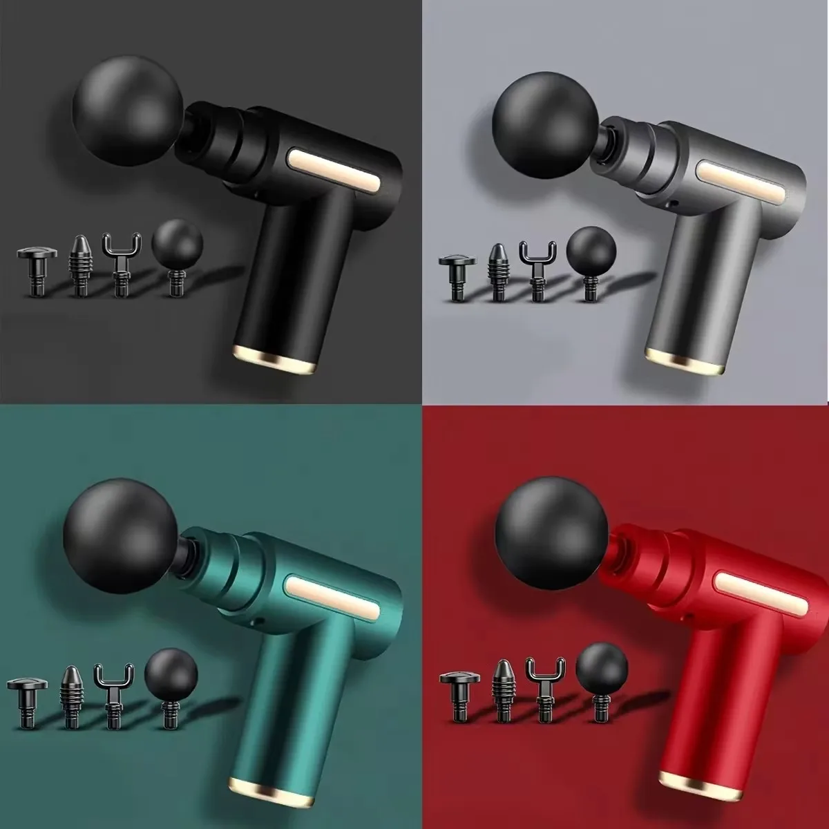 

2024 portable fascia gun body back neck leg electric frequency impact massager USB charging handheld impact massager