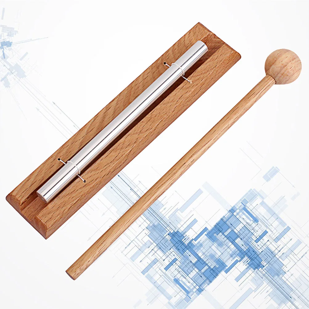 Varilla de carillón de viento, percusión duradera marrón claro para niños, para meditación en el aula, desarrollo Musical, xilófono para niños pequeños de 1 tono