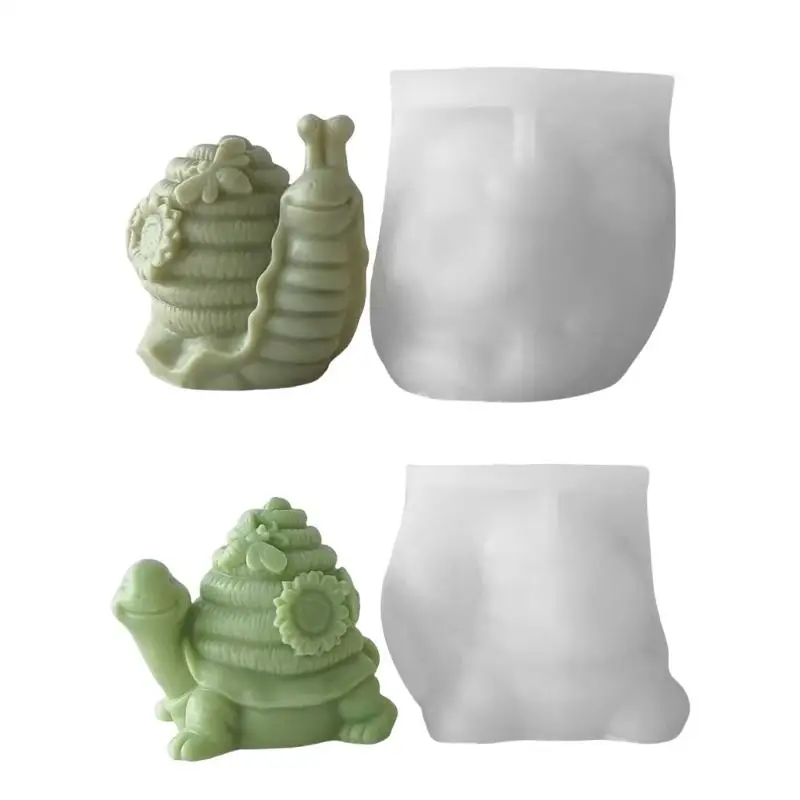 Turtles Snail Shaped Mold Silicone Mold for Candle and Soap Making High Temperature Resistant Mould