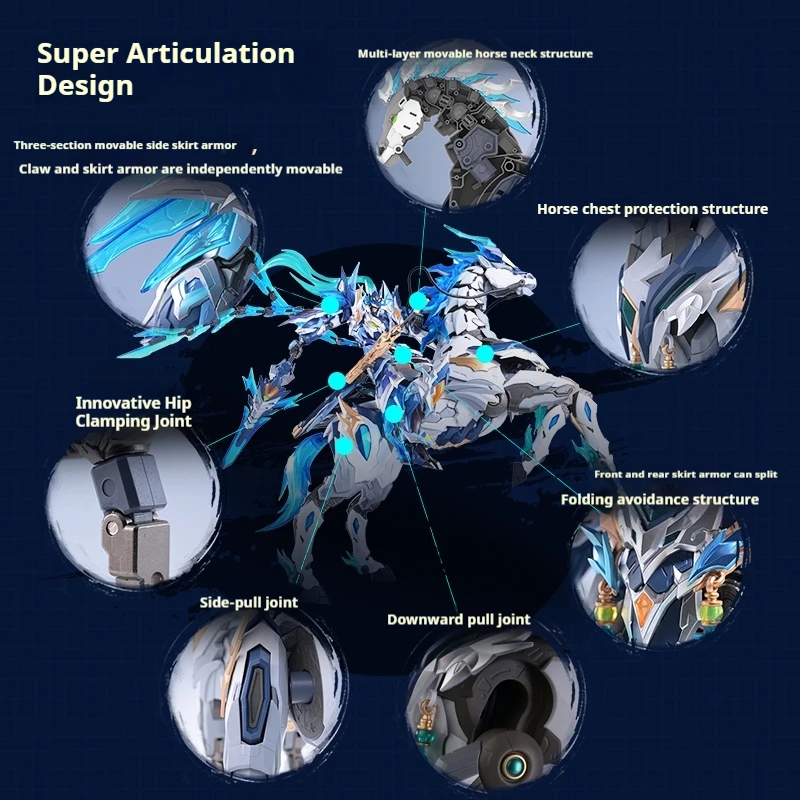 المحرك النووي تشاو يون مع جبل-إطار معدني سوبر مفصلية Mecha الجمعية أطقم منمذجة عمل أرقام دمية لعبة عصرية هدية
