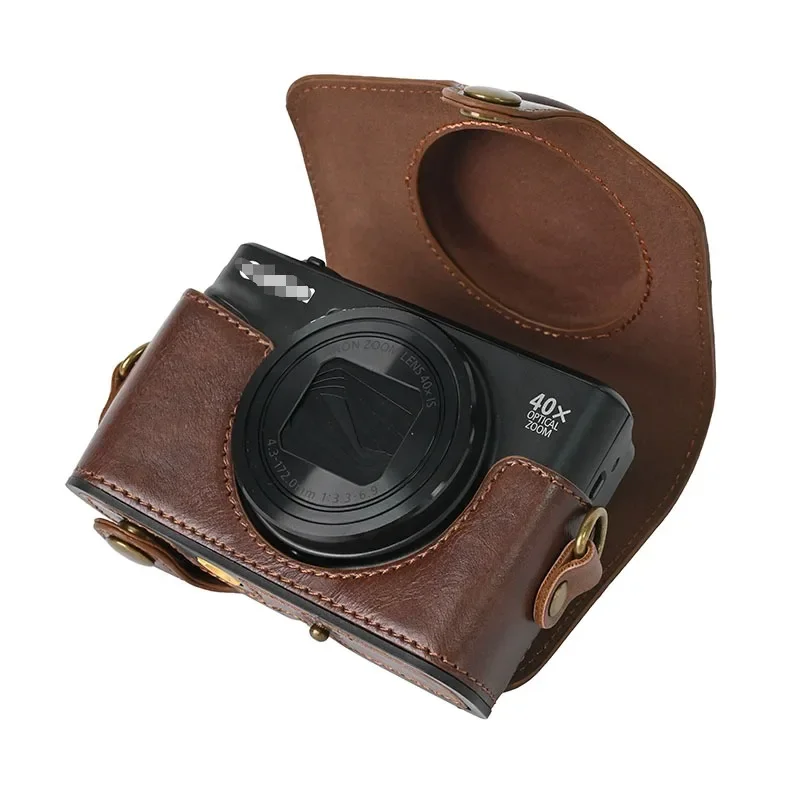 

Camera Retro PU Leather Case Shoulder Bag For Canon PowerShot SX740 HS SX730 SX720 Shoot Camera Protective Cover SX740 SX730HS