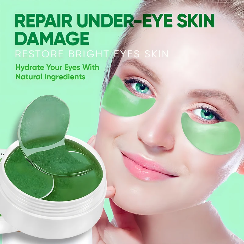 Mascarilla para ojos hidratante y reafirmante, mascarilla para ojos de aloe vera y pepino, reafirmante de la piel de los ojos, reduce las ojeras y la apariencia, regalo