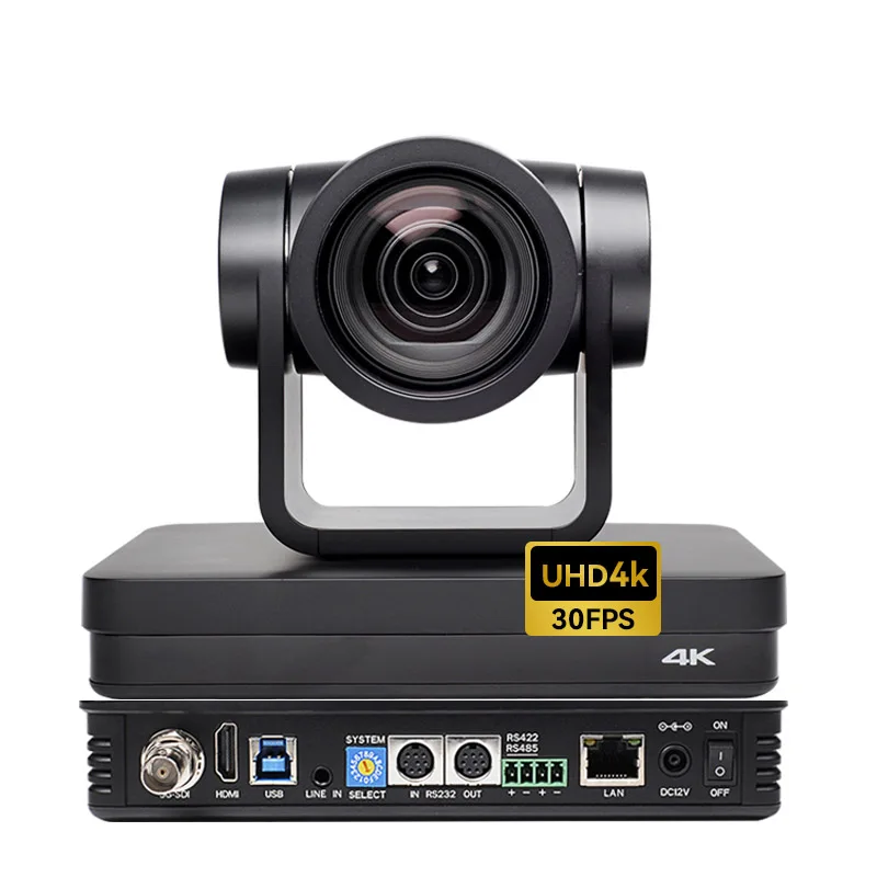 

UHD 4K 8MP 30fps PTZ USB Webcam Onvif AI Humanoid Auto Tracking SDI HDMI Video Camera For Boardcast Conference Online Teaching