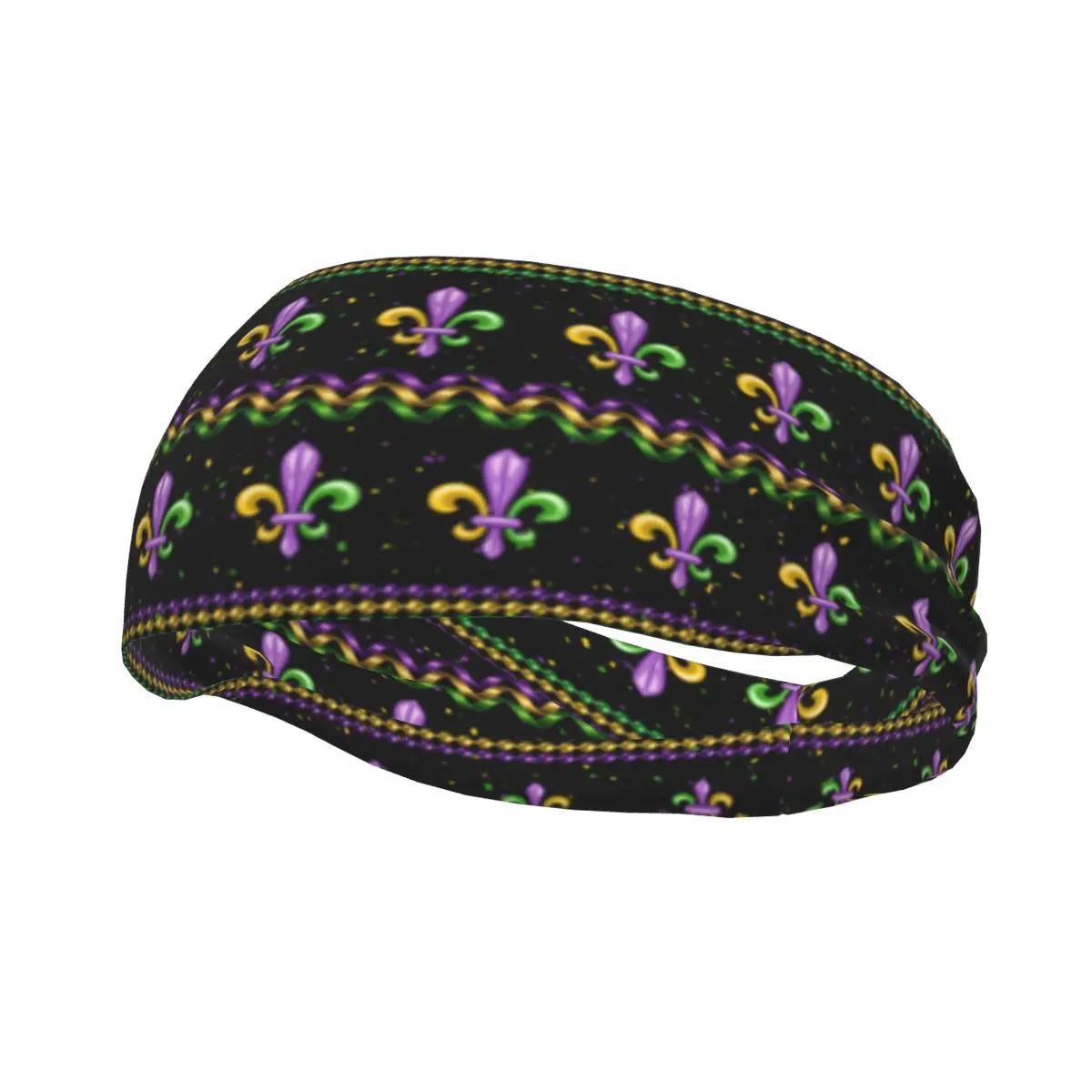 

Повязка на голову Fleur De Lis с символом, повязка на голову для тенниса, тренажерного зала, фитнеса, головные уборы, аксессуары для волос