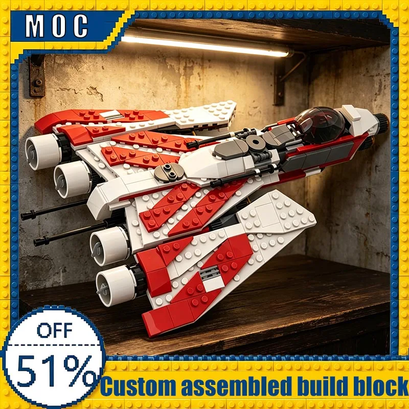 NEW 421PCS Soulless Modify Alternate Build Starfighter Model Custom Blocks DIY Assembly Educational Toy For Boys Birthday Gifts