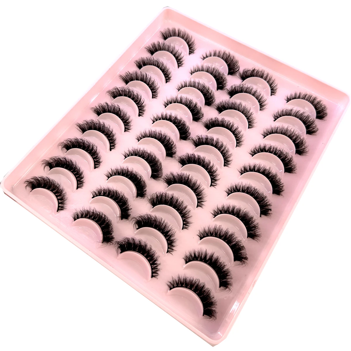 Natural 3D Mink Lashes 20Pairs Eyelashes Dramatic False Eyelashes Faux Cils Makeup Wholesale Fake Eyelash Extension maquiagem