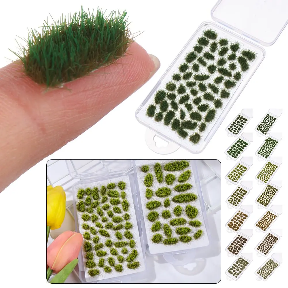 Irregular Grass Tufts Artificial Flower Cluster Simulation Wargaming Scenery Sand Table Layout DIY  Modeling Materials Toy