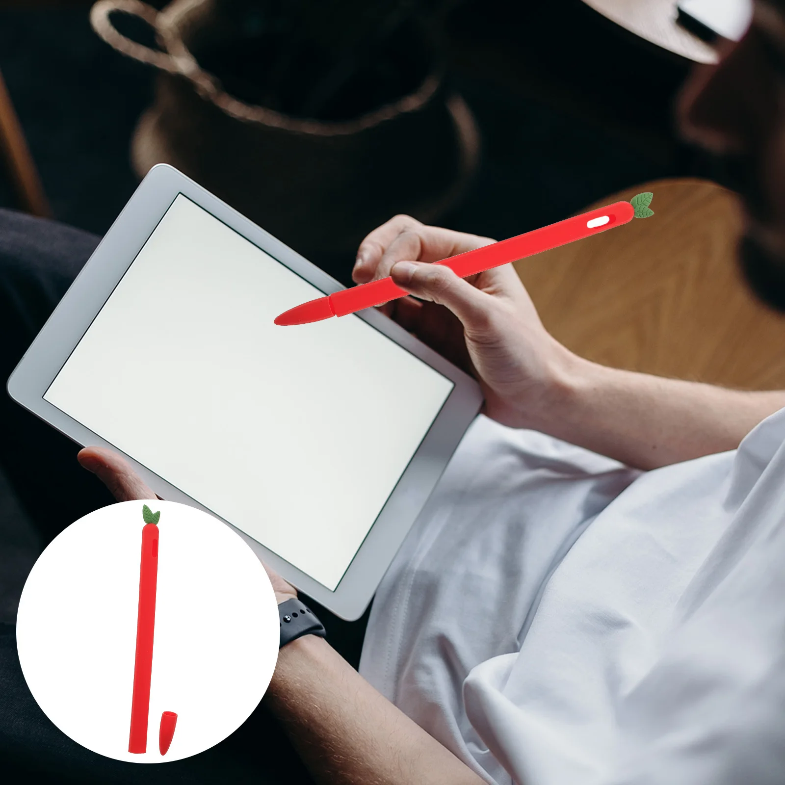 

Силиконовый чехол для ручки Stylus 2-го поколения, съемный защитный чехол, противоскользящий держатель для письма, силиконовый чехол