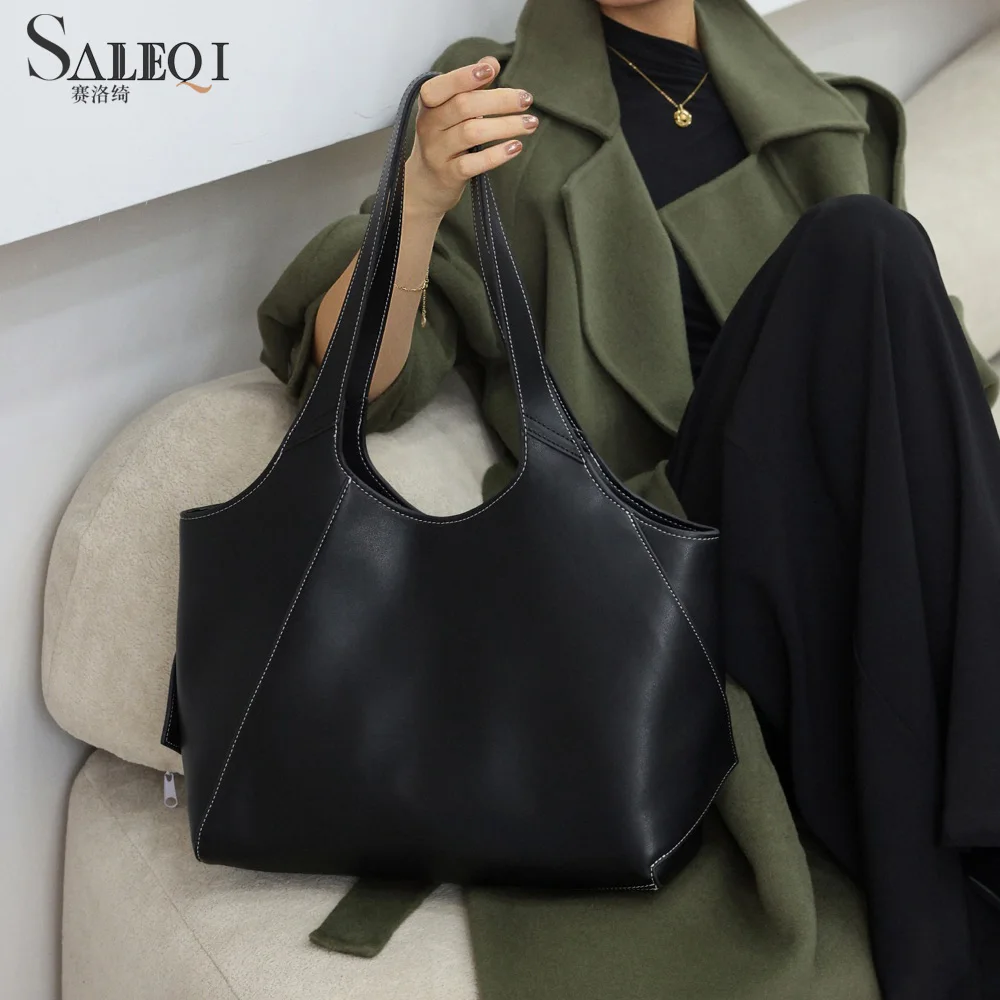 

Genuine Grade Cow Leather Female Shoulder Crossbody Underarm Bags Luxury Designer Brand Women Tote Ladies Handbag for Woman New