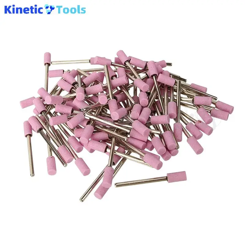 100Pcs Mounted Grinding Stone Head Set 6mm Abrasive Polishing-Wheel Bits Shank For Dremel Grinder Drill Power Tool Accessories