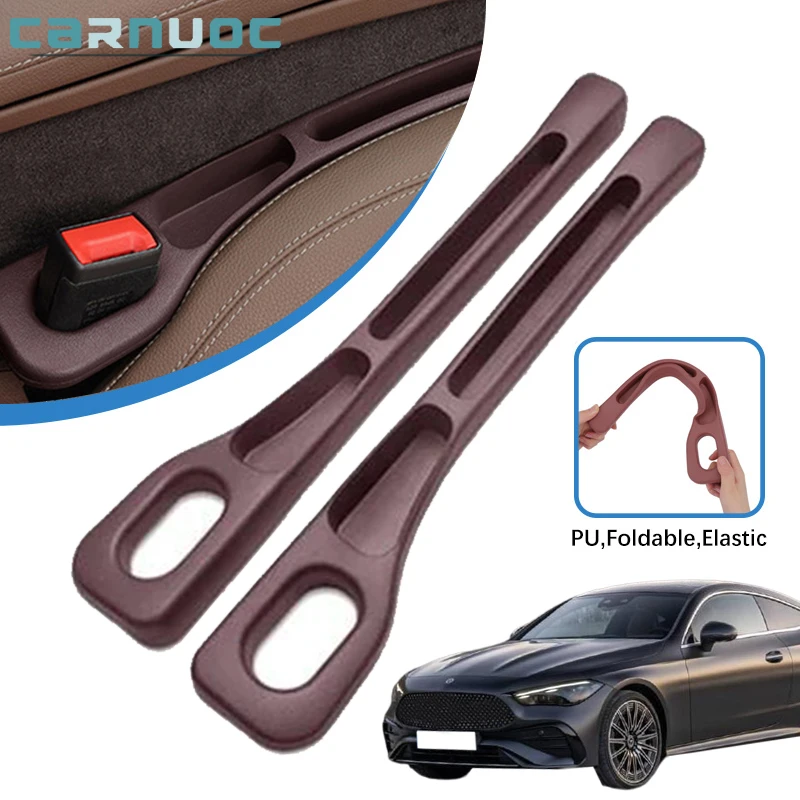 

For Mercedes Benz CL Series 1992-1999 Car Seat Gap Plug Strip Side Seam Car Gap Filler Leak Proof Seat Gap Storage Organizer