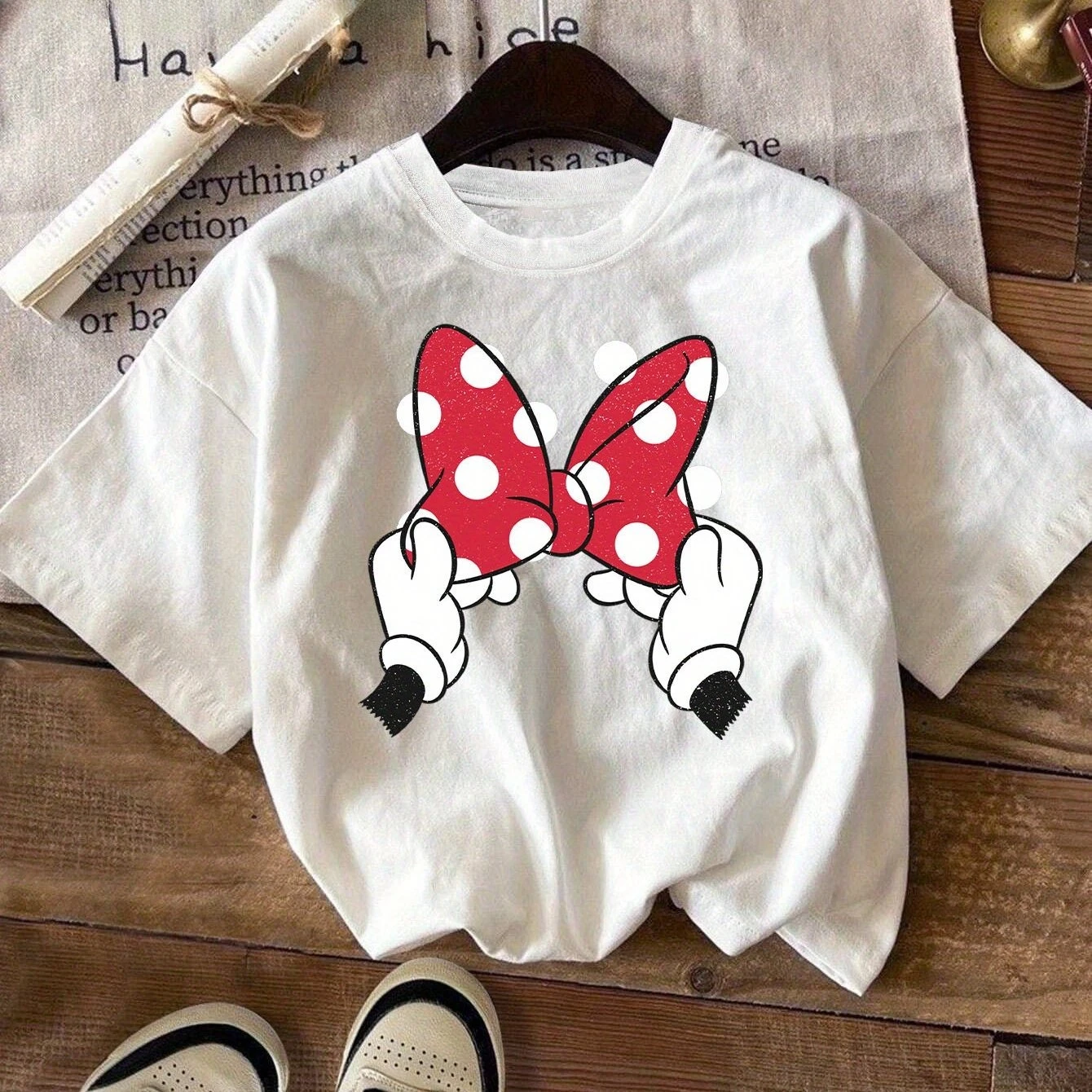 

Boy Girl Mickey Mouse Minnie Summer T-Shirt Family Parent-Child Clothing Casual Loose Comfortable Short Sleeve Men Women Disney